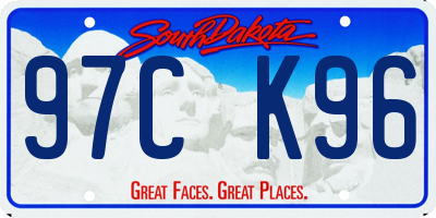 SD license plate 97CK96