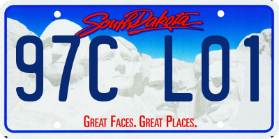 SD license plate 97CL01