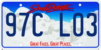 SD license plate 97CL03