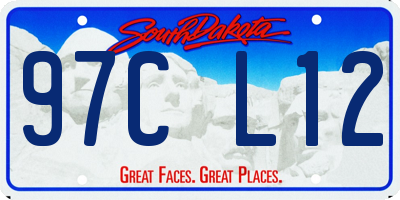 SD license plate 97CL12