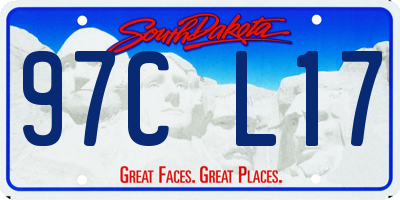 SD license plate 97CL17