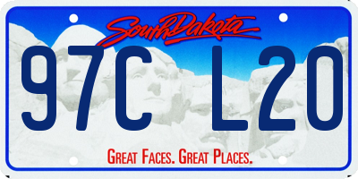 SD license plate 97CL20
