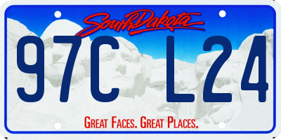 SD license plate 97CL24
