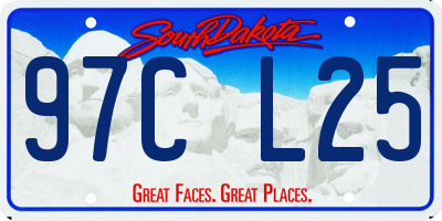 SD license plate 97CL25
