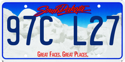 SD license plate 97CL27