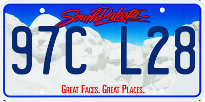 SD license plate 97CL28