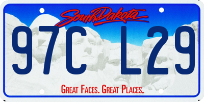 SD license plate 97CL29