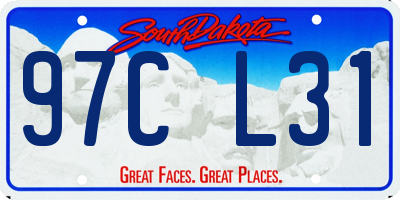 SD license plate 97CL31