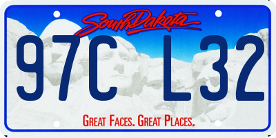 SD license plate 97CL32