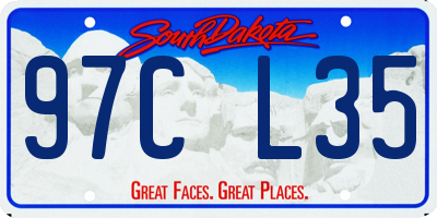 SD license plate 97CL35