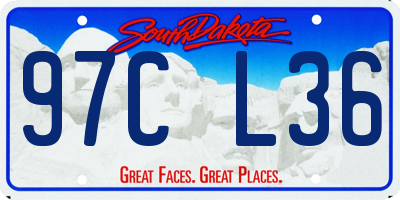 SD license plate 97CL36