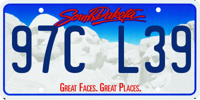 SD license plate 97CL39