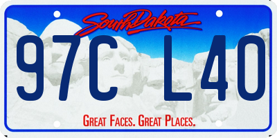 SD license plate 97CL40