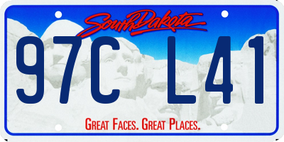 SD license plate 97CL41