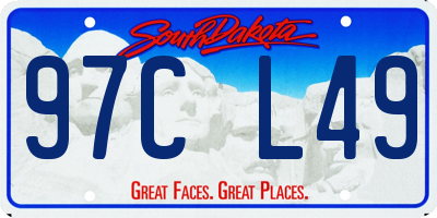 SD license plate 97CL49