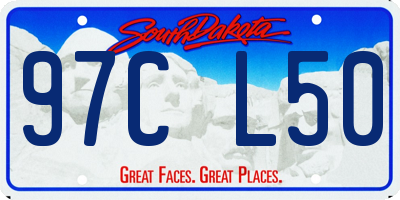 SD license plate 97CL50