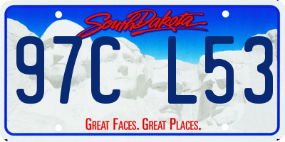 SD license plate 97CL53