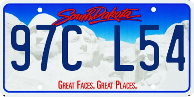 SD license plate 97CL54