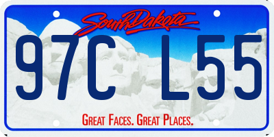 SD license plate 97CL55