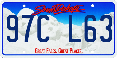 SD license plate 97CL63