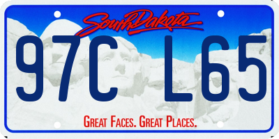 SD license plate 97CL65