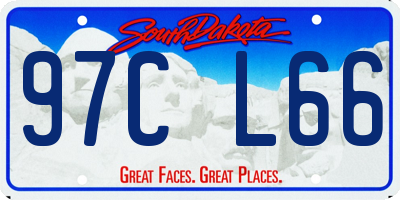 SD license plate 97CL66