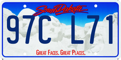 SD license plate 97CL71