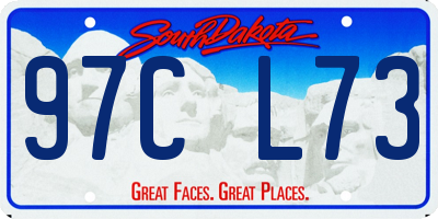 SD license plate 97CL73