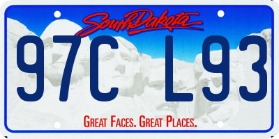 SD license plate 97CL93