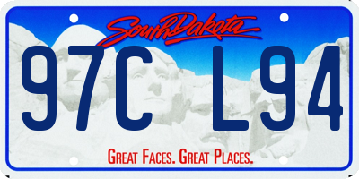 SD license plate 97CL94