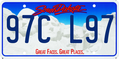 SD license plate 97CL97