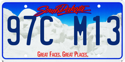 SD license plate 97CM13