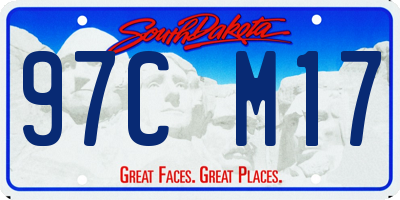 SD license plate 97CM17