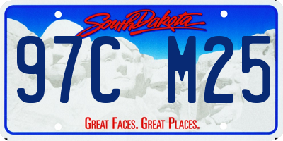 SD license plate 97CM25