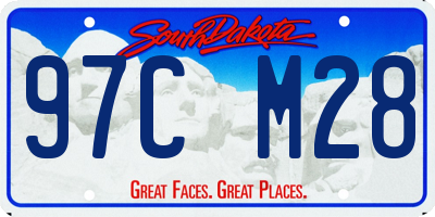 SD license plate 97CM28