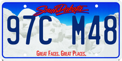 SD license plate 97CM48