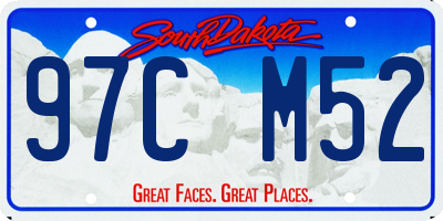 SD license plate 97CM52