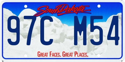 SD license plate 97CM54