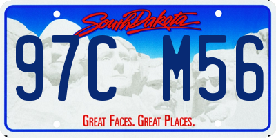 SD license plate 97CM56