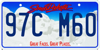 SD license plate 97CM60