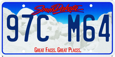 SD license plate 97CM64