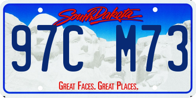 SD license plate 97CM73