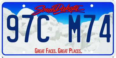 SD license plate 97CM74