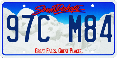 SD license plate 97CM84