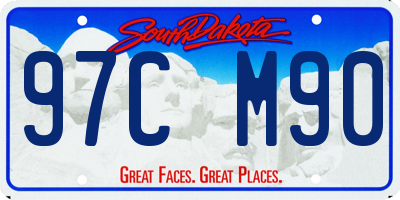 SD license plate 97CM90