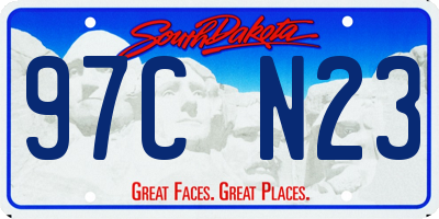 SD license plate 97CN23