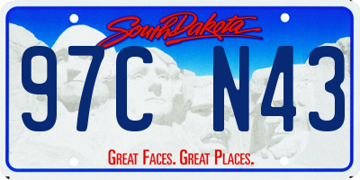 SD license plate 97CN43