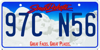 SD license plate 97CN56