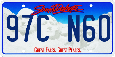 SD license plate 97CN60