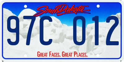 SD license plate 97CO12